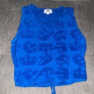 Juicy Couture Blue Crown Print Camisole